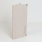 Menu Papercoat Wine me qese 17x31 - Bezhë