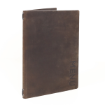 Menu Lëkure Dopio me Llastik A4 22x32 - (Kafe)