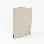 Menu Lëkurë Dopio me Llastik A5 15x22 - (Bezhë)