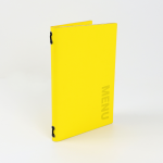 Menu Lëkurë Dopio me Llastik A5 15x22 - (E Verdhë)