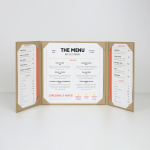 Menu Papercoat 3 ndarje me xhepa (Bezhë)