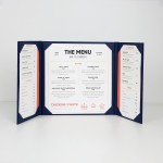 Menu Papercoat 3 ndarje me xhepa (Blu)