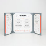 Menu Papercoat 3 ndarje me xhepa (Gri)