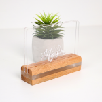 Mbajtëse Menu - A5 - Druri + Plex