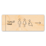 Sinjalistika 27.5x10 - Tualet Djathtas - Figura 2