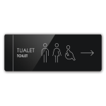 Sinjalistika 27.5x10 - Tualet Djathtas