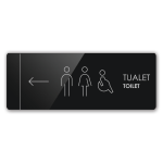 Sinjalistika 27.5x10 - Tualet Majtas