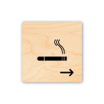 Sinjalistika 10x10 - Lejohet Duhani Djathtas - Figura 2