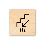 Sinjalistika 10x10 - Tualet Poshtë 2 - Figura 2