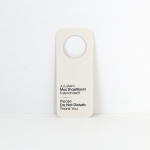 Doorhanger PVC - E bardhë (M3)