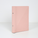 Menu Lëkurë Sintetike - Mekanizëm me Unaza A5 (Rozë)