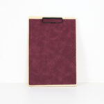 Menu Druri – Me kapëse metalike dhe Cover Lëkure Sintetike - A4 (Vishnje me vija)