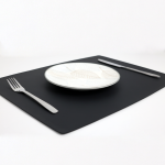 Shtroje për Tavolina 1 anë - Lëkurë Sintetike Velvet -  32x45 - E Zezë (Standard) - Figura 2