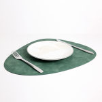 Shtroje për Tavolina Ovale – Lëkurë Sintetike – 2 Anë 32×45 – Jeshile (12 cp Standard) - Figura 2